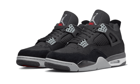 Air Jordan 4 Retro Black Canvas