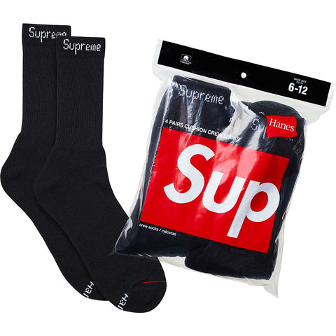 Supreme Hanes Socks (singola) black