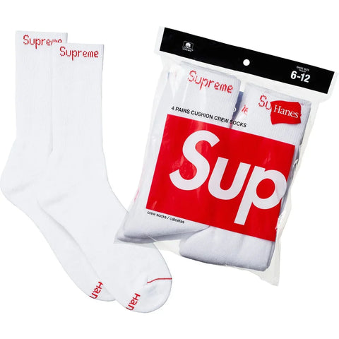 Supreme Hanes Socks (singola) white