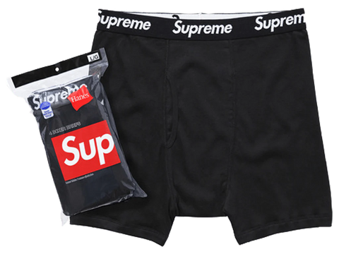 Supreme Hanes Boxer (4 Pack) black