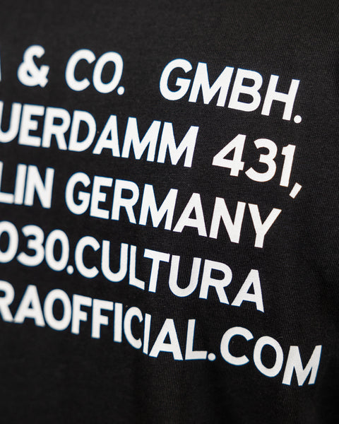 "ADDRESS BERLINO" T-Shirt Black