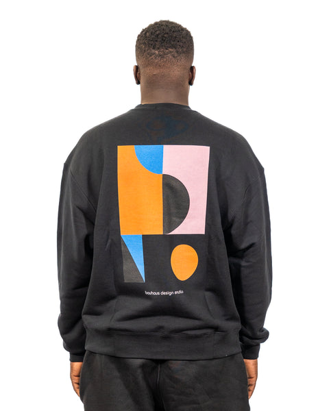 "GEO-C" Crewneck Black