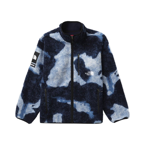 Supreme x The North Face Bleached Denim Fleece Jacket