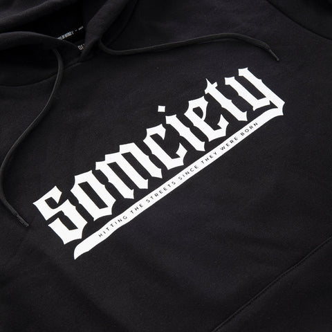 " 5OMCIETY " Hoodie Black