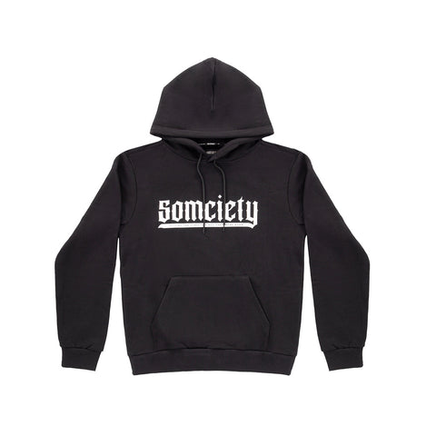 " 5OMCIETY " Hoodie Black